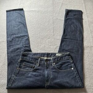 Bonobos The Blue Jean Mens 29x32 Denim Slim Fit Straight Jeans Stretch Dark Wash